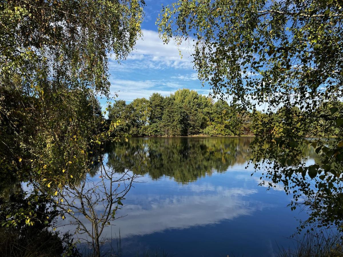 Ferienwohnung Am See Dillich - Ruhige Lage - Eigener Garten - Direkt Neben Einem Natursee Borken  外观 照片